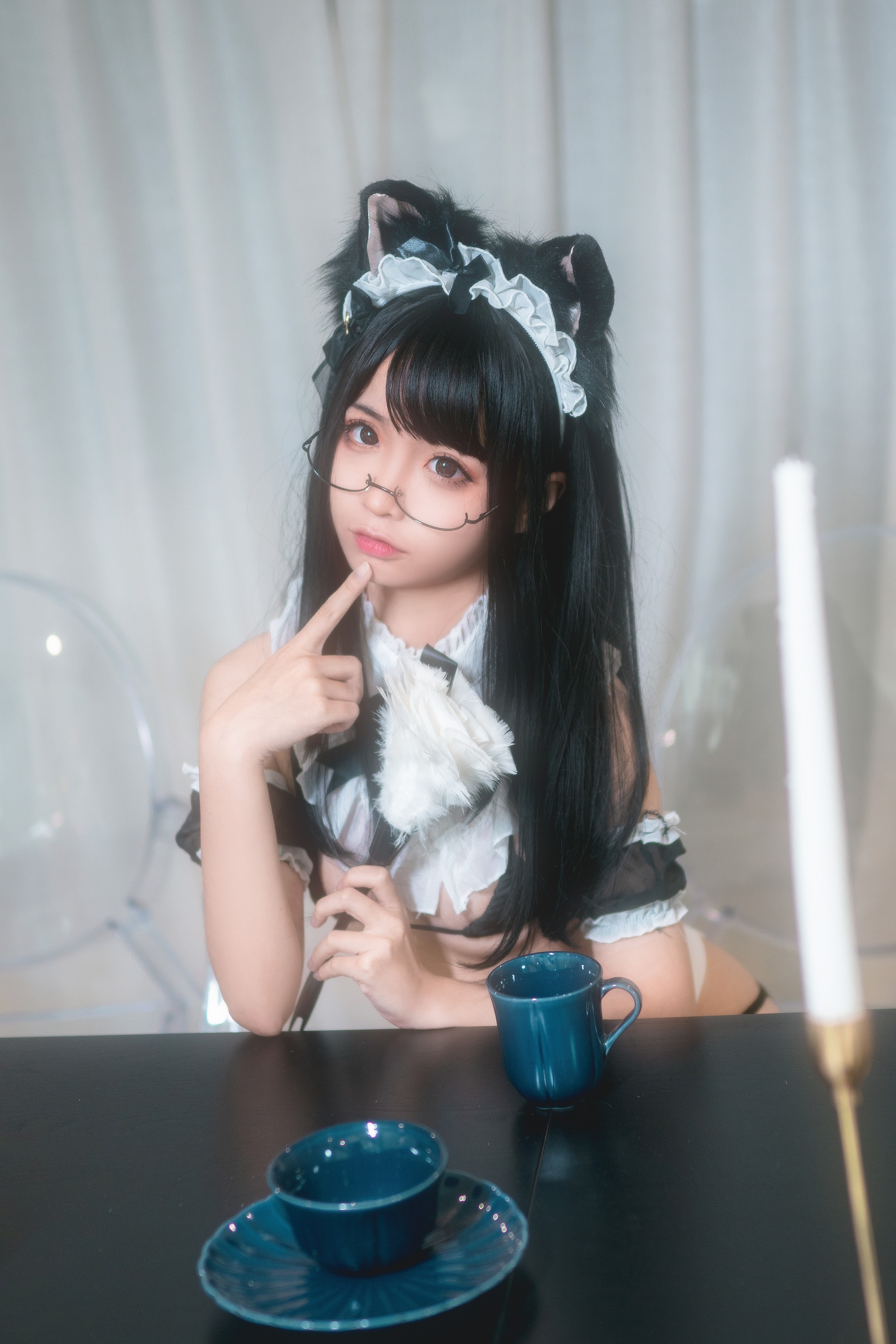 图片[1]-蠢沫沫 – NO.048 猫耳女仆[43P]-XikXak